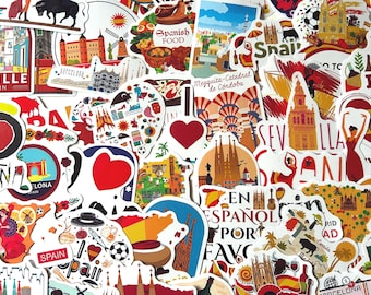 Spain Travel Stickers / Spanish Travel Destination