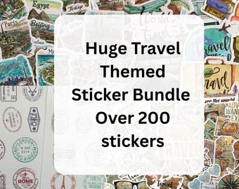 200+ Travel Sticker Collection: Vintage & Modern Scrapbook Stickers