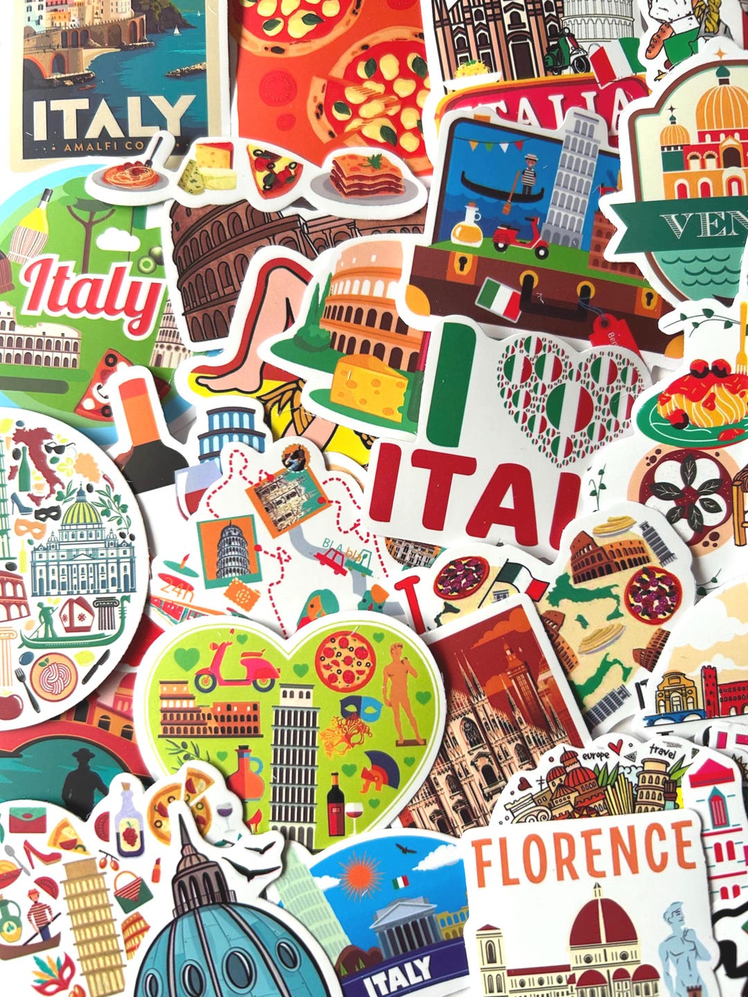 Italian Riviera Sticker Italy Travel Stickers / Italian Travel Destination - Etsy