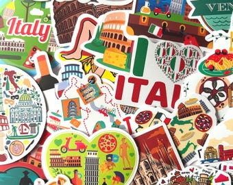 Italy Travel Stickers / Italian Travel Destination