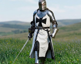 Dark Knight Armor Set with Mask Helmet – Gothic Medieval Steel Armor Cosplay Costume