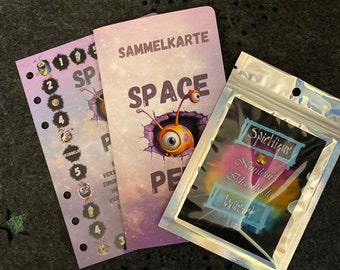 Sparspiel Space Pets, A6 zum Einheften