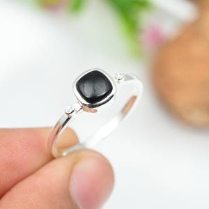 Onyx stone Ring, 925 Sterling Silver Band Amethyst Ring, Gemstone Ring, Band Ring, Amethyst Ring, Wedding Band Ring, Gift For Her, Boho Ring