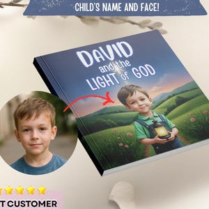 Personalized Childrens Books Custom Photo Baby Book Baptism Gift Boy Bible Reading Toddler Catholic Christian Gift Back to School Kids Book