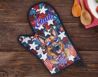 Dogs Minimalist Oven Mitt Personalized Gift for Mom Dog Pet Lover Gift Custom Name Oven Glove Dog Gift for Vet School Gift Pet Owner Gift