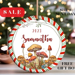 Mushroom Christmas Ornament Christmas Tree Decorations Mushroom Ornament Custom Mushroom Unique Mushroom Ornament Mushroom Lover Gifts