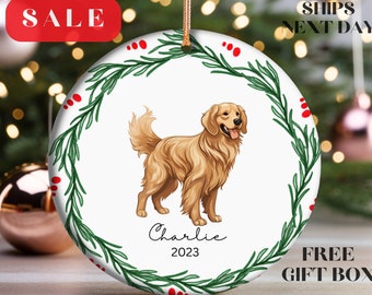 Golden Retriever Christmas Ornament Golden Retriever Ornament Pet Ornament Dog Memorial Gift for Dog Owners Gift for Pet Lovers