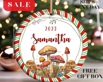 Mushroom Christmas Ornament Christmas Tree Decorations Mushroom Ornament Custom Mushroom Unique Mushroom Ornament Mushroom Lover Gifts