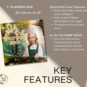 Custom Name Photos Personalized Story Books for Baby Girl Gift Personalized Children Book Custom Story Book for Kids Gift Book Lovers Gift