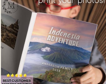 Adventure Photo Album Collage Custom Picture Book Travel Photo Book Personalized Photo Memories Book Photo Gift for Friends Travel Keepsake