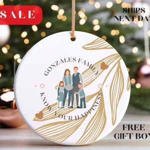 Personalized Family Christmas Ornament Christmas Tree Ornament with Family Name Christmas Tree Name Ornament  2023