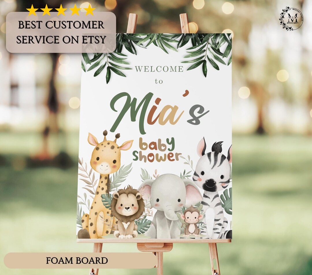 Custom Baby Shower Sign Welcome Baby Christening Decor Signs Birthday ...