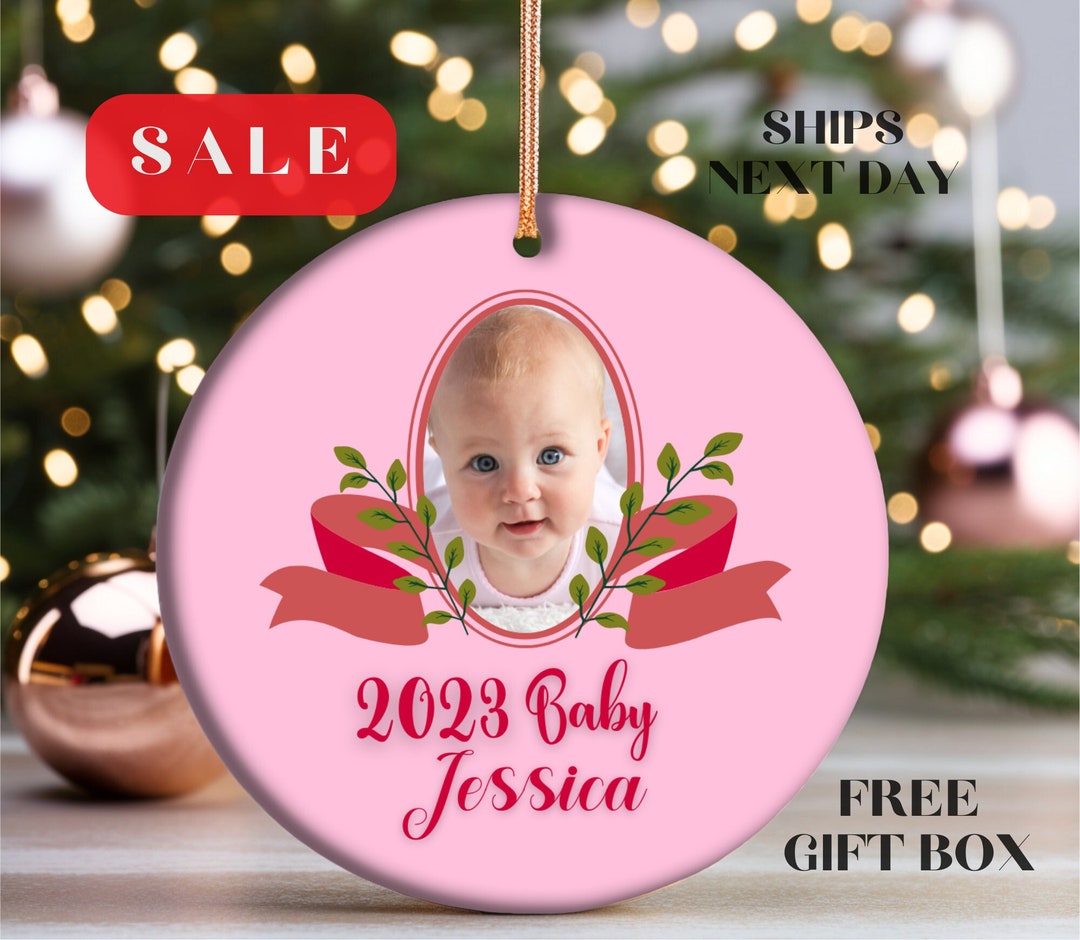 Baby Photo Ornament Christmas Personalized Baby Gifts for Newborn Babys