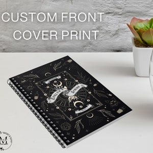 Personalized Witch Notebook Journal Gothic Book Witchy Gifts Planner Witch Stuff Starter Kit Unique Moon Phase Gift Witch Junk Journal image 4