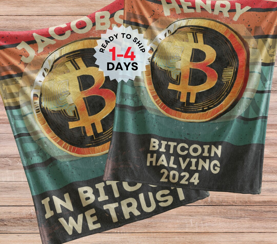 Bitcoin Cryptocurrency Gift Personalized Blanket Crypto Currencies Hodl Investor Online Throw