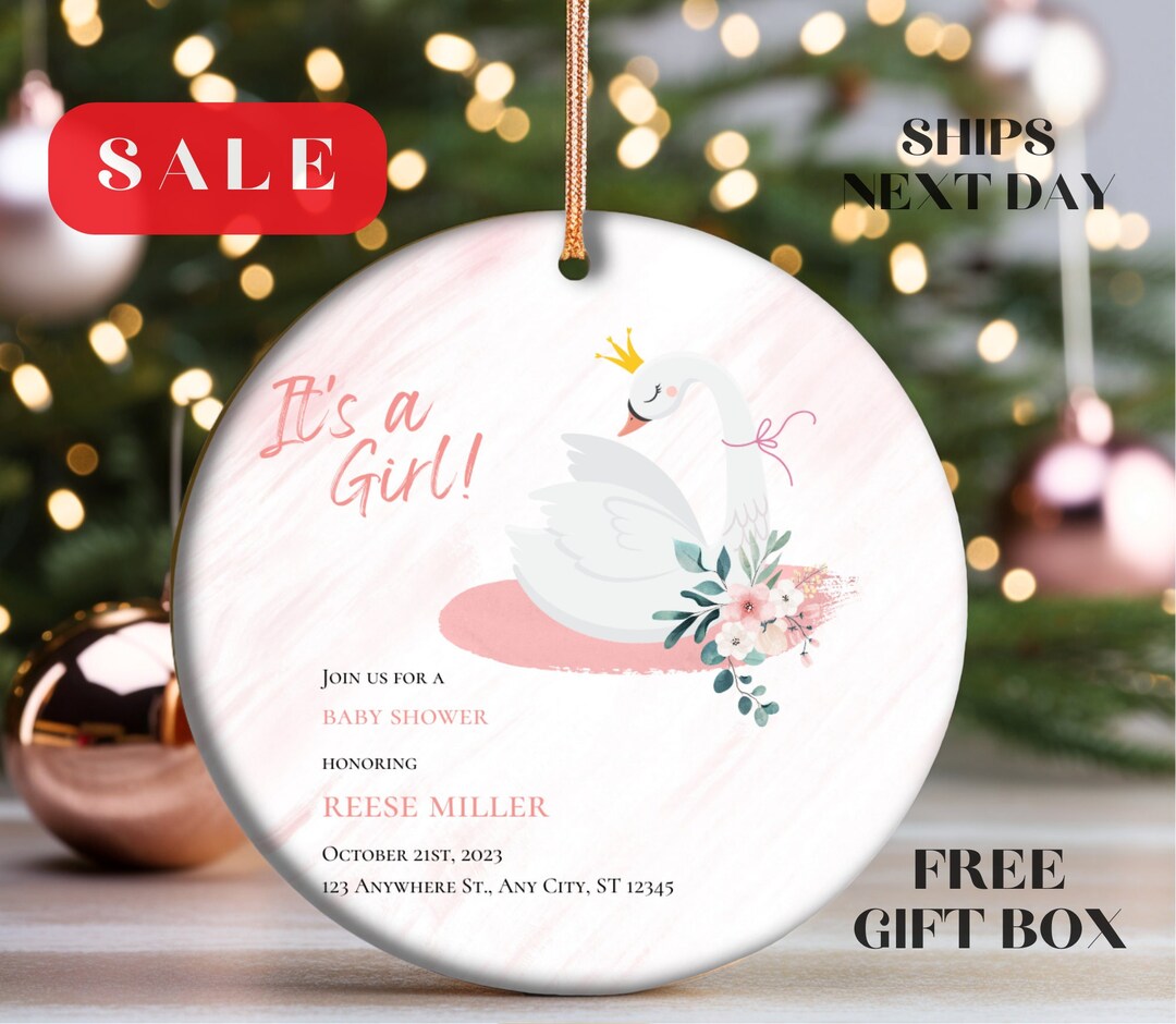 Baby Shower Ornament Baby's First Christmas Ornament Newborn Christmas Ornaments New Mom and Dad