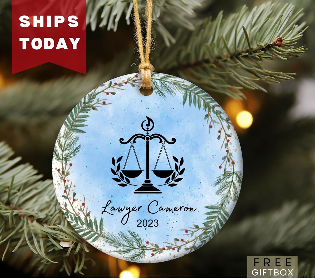 Lawyer Christmas Ornaments 