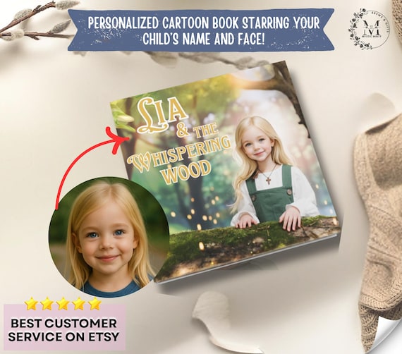 Custom Name Photos Personalized Story Books for Baby Girl Gift Personalized Children Book Custom Story Book for Kids Gift Book Lovers Gift