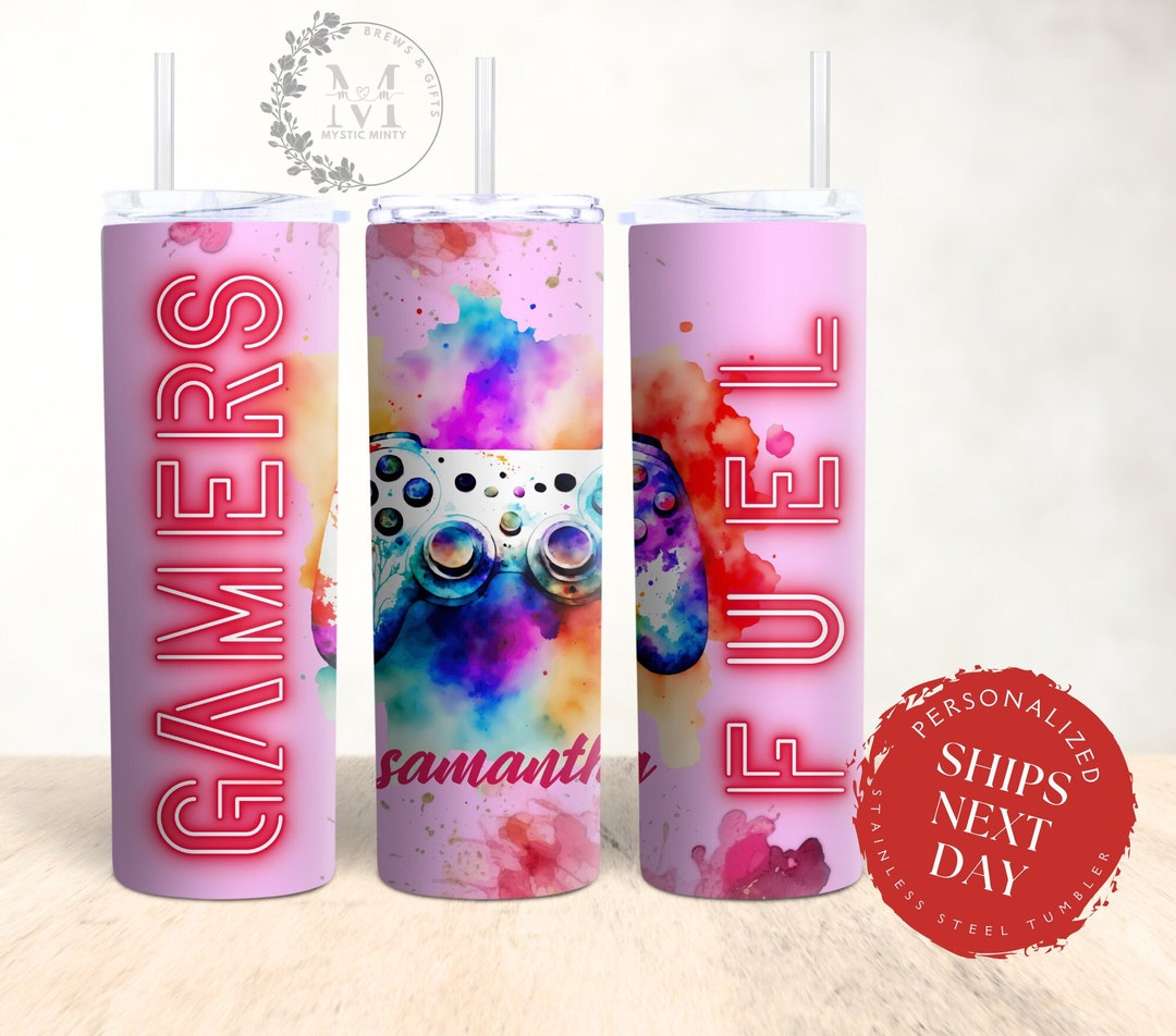 Custom Gamer Tumbler Personalized Sports Gifts for Gamers Etsy