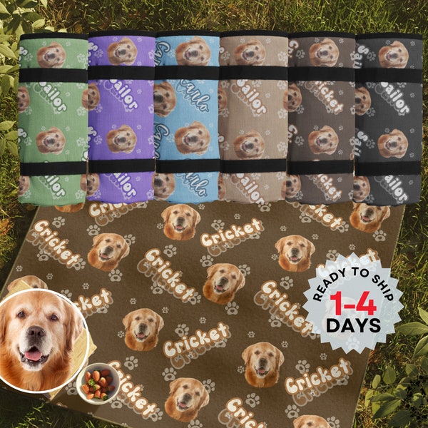Seat Mat Dog Lover Personalized Picnic Blanket Light Weight Picnic Blanket Outdoor Mat Dog Memorial Gift Waterproof Blanket Camping Mat