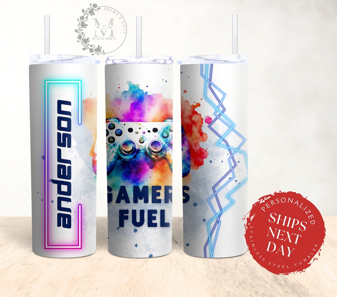 Custom Gamer Tumbler Personalized Sports Gifts for Gamers Etsy