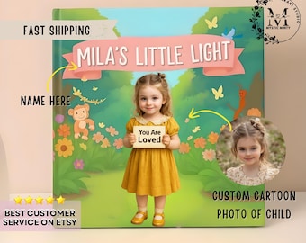 Personalized Children's Book Custom Photo Kids Book with Photos into Gifts Books for Childrens Books with Kid Name Custom Cartoon Photo Gift