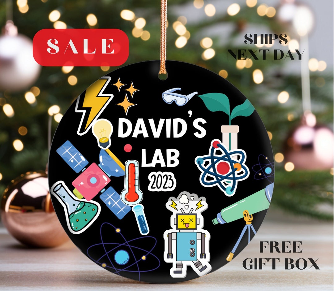 Science Lab Gifts Personalized Ornaments Laboratory Gifts for Teachers