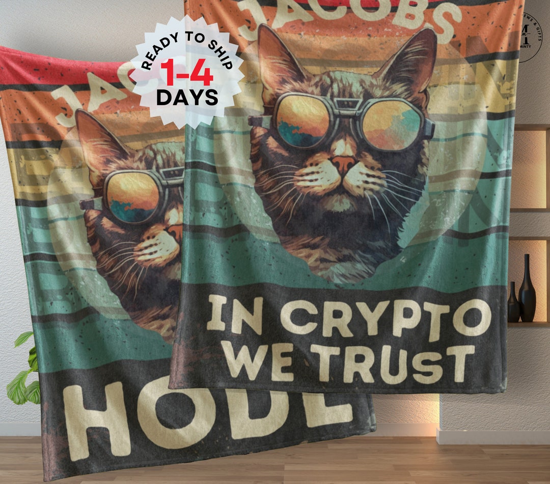 Hodl Cryptocurrency Gift Personalized Blanket Crypto Currencies Bitcoin Investor Online Throw