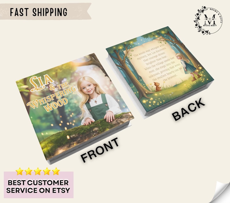 Custom Name Photos Personalized Story Books for Baby Girl Gift Personalized Children Book Custom Story Book for Kids Gift Book Lovers Gift