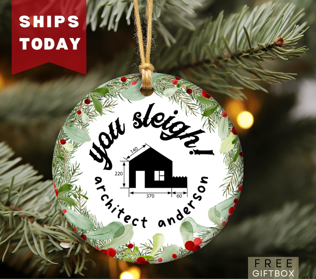 Architect Ornament Gift for Chief Architect First Christmas as New