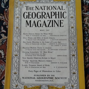 National Geographic May 1947 Vintage