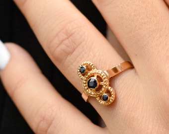 14K Gold Etruscan Ring,Byzantine Ring,Constantinople Ring,Ancient Greek Jewelry,Exclusive Constantinople Jewelry,Byzantine Womens Jewelry