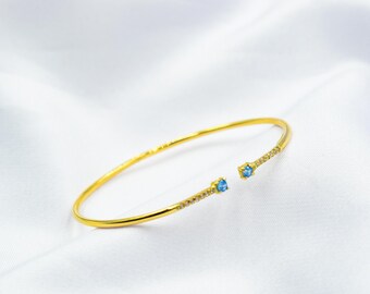 14K Gold Bar Bangle Bracelet,Dainty Gold Bangle Bracelet,Minimalist Bangle Bracelet,Plain Bangle,Cuff Bangle,Bracelet for Women,Mom Gift