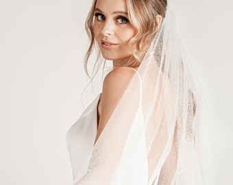 The Veil Atelier Aura Bridal Sparkle Glitter Veil