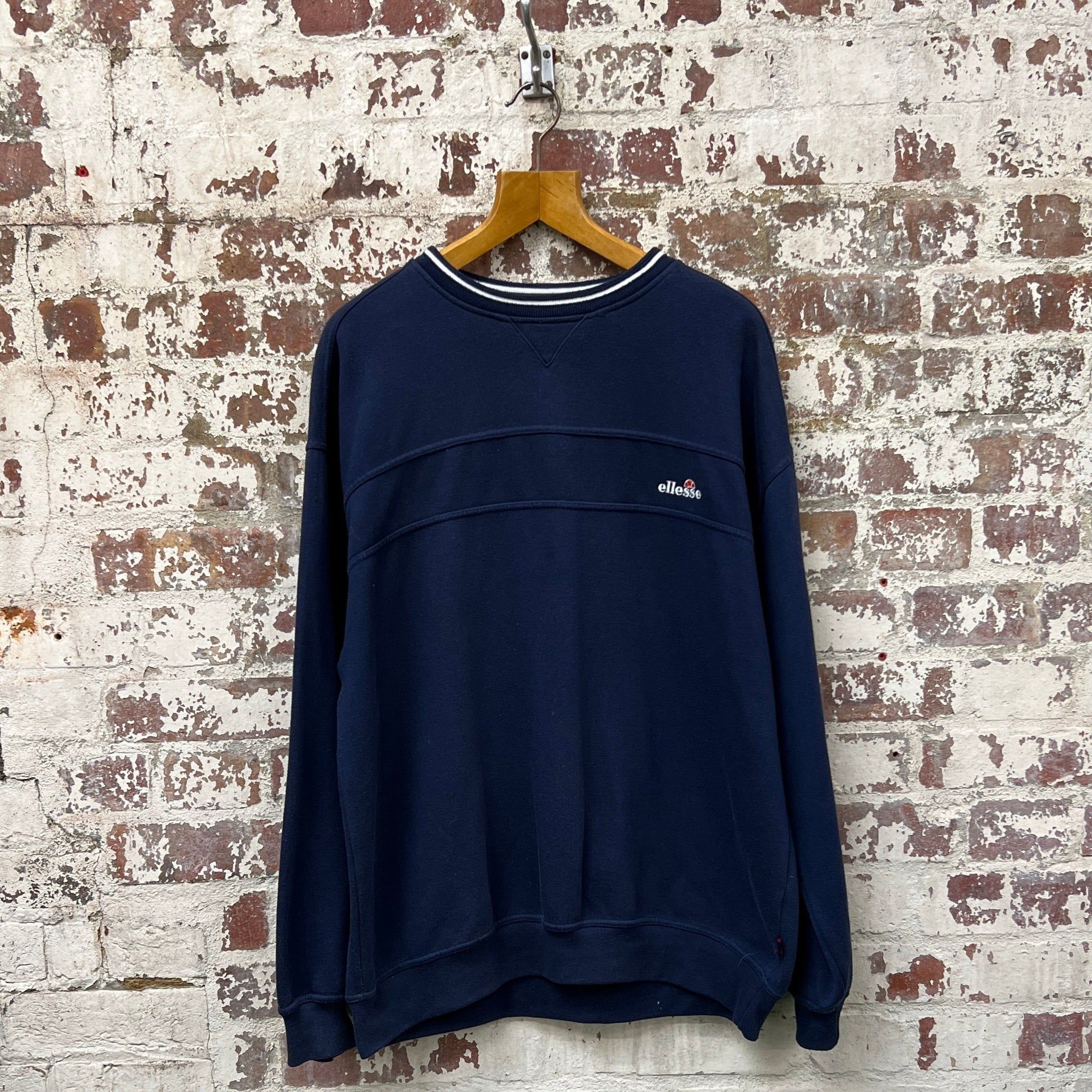 Vintage 1990s Navy Ellesse Sweatshirt - Etsy