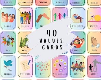 40 Values Cards