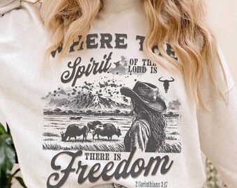 Sudadera cristiana occidental: versículo bíblico, caballos y estilo bohemio
