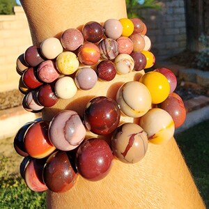 Mookaite, 8mm, 12mm, Gorgeous & Colorful, Grounding, Peaceful, Protective, Nurturing