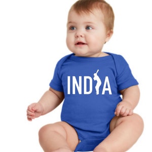 Lil Dreamers : Infant India Cricket Fan Tee, Cricket lover T-shirt, Cricket t-shirt, Cricket lover