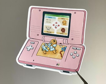 Nintendogs Nintendo DS Sticker – Die Cut Sticker for Cozy Gaming Aesthetic