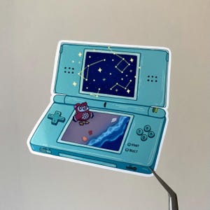 Celeste Nintendo DS Lite Sticker – Waterproof Animal Crossing Inspired Die Cut Sticker