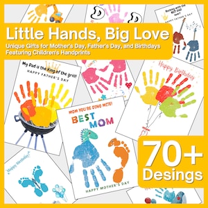 DIY Father's Day Printables for Kids, 70+ Creative Handprint ...