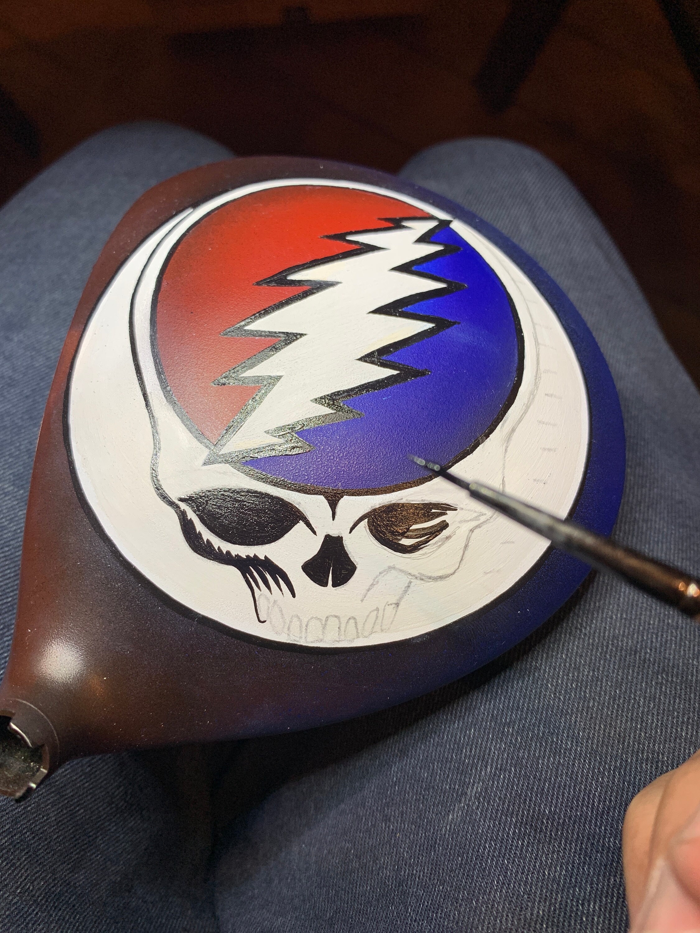Grateful Dead Golf Club Hand Painted Etsy