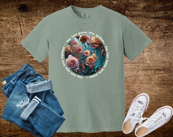 You Turn Graves Into Gardens Christian Tee Shirt, Comfort Colors, Christian Tshirt, Positive Tee ShirtChristian T-Shirts