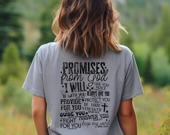 Promises From God Woman's Christian Tee Shirt