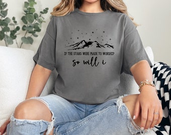 If The Stars Were Made To Worship Christian Tee Shirt. Christian Apparel