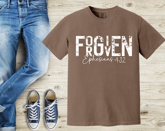 Forgiven Christian Tee Shirt, Christian Shirts, Christian T-Shirt, Christian Gift Idea