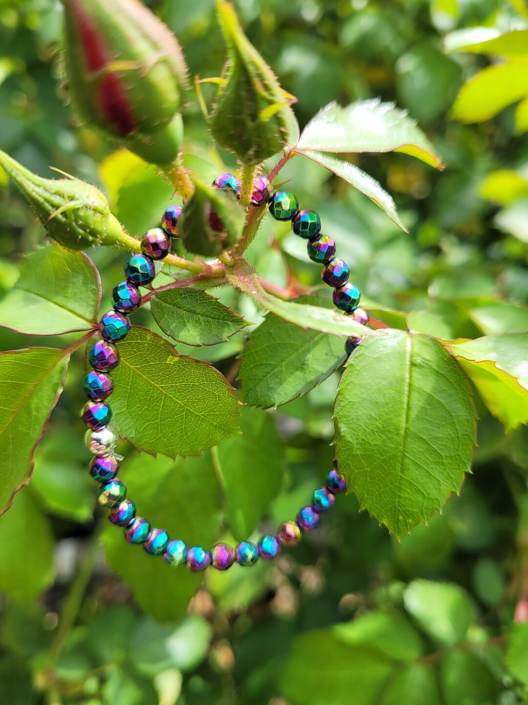 Colorful Iridescent Children's Bracelet Etsy