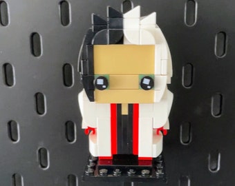 Lego Brickheadz Pegboard Mount | IKEA Skadis UPPSPEL | Brick heads | Display Mount for LEGO | Shelf Holder | Storage Solution | Brick Heads