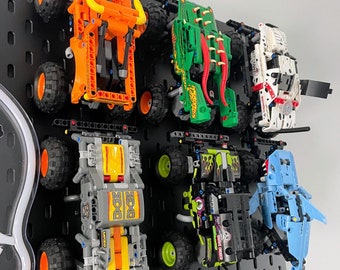 Lego Technic Monster Jam IKEA Pegboard Mount | Display | Lego Car | Present Home Organisation | Gift Peg Board Accessory | Skadis | UPPSPEL